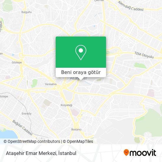 Ataşehir Emar Merkezi harita