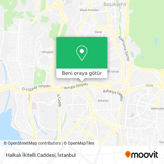 Halkalı İkitelli Caddesi harita