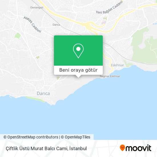 Çiftlik Üstü Murat Balcı Cami harita