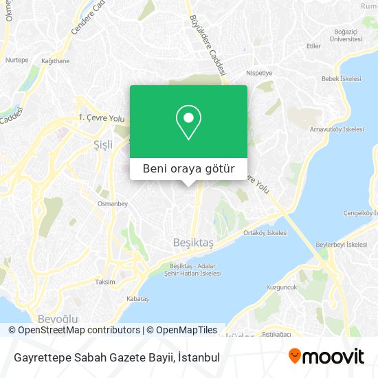 Gayrettepe Sabah Gazete Bayii harita