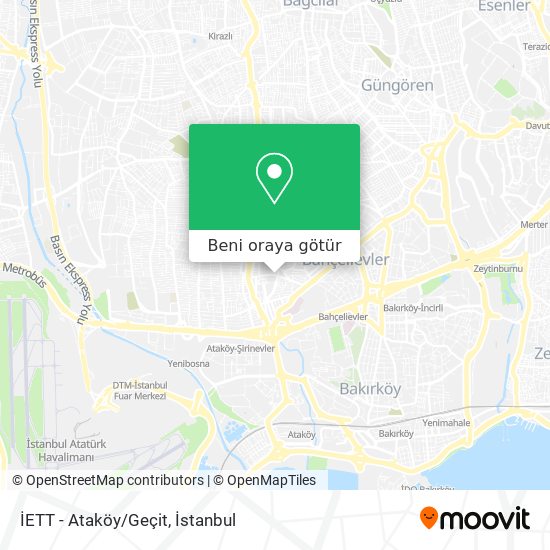 İETT - Ataköy/Geçit harita