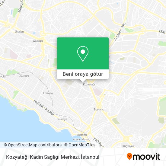 Kozyataği Kadin Sagligi Merkezi harita