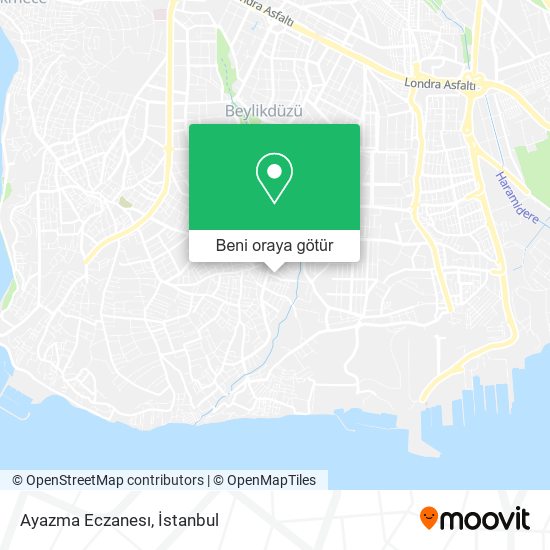 Ayazma Eczanesı harita