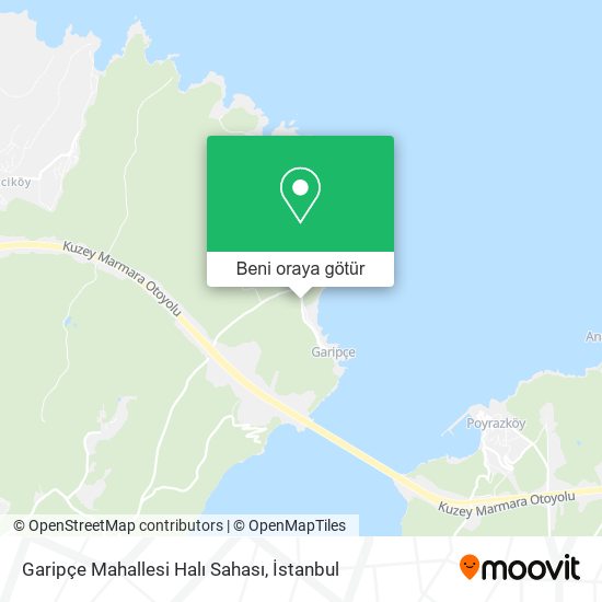 Garipçe Mahallesi Halı Sahası harita