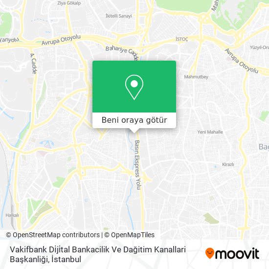 Vakifbank Di̇ji̇tal Bankacilik Ve Dağitim Kanallari Başkanliği harita