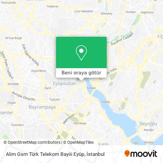 Alim Gsm Türk Telekom Bayiii Eyüp harita