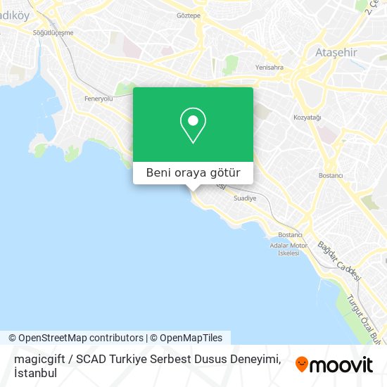 magicgift / SCAD Turkiye Serbest Dusus Deneyimi harita