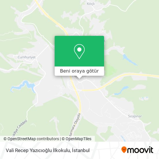 Vali Recep Yazıcıoğlu İlkokulu harita