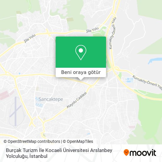 Burçak Turizm İle Kocaeli Üniversitesi Arslanbey Yolculuğu harita