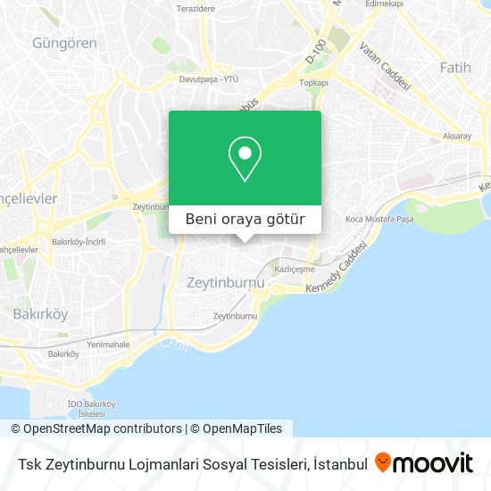 Tsk Zeytinburnu Lojmanlari Sosyal Tesisleri harita