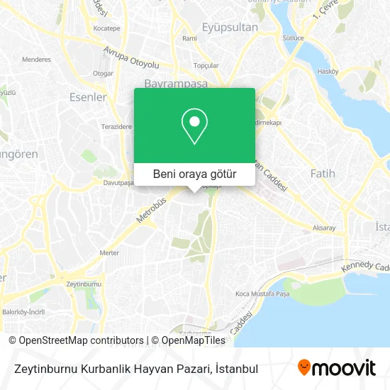 Zeytinburnu Kurbanlik Hayvan Pazari harita