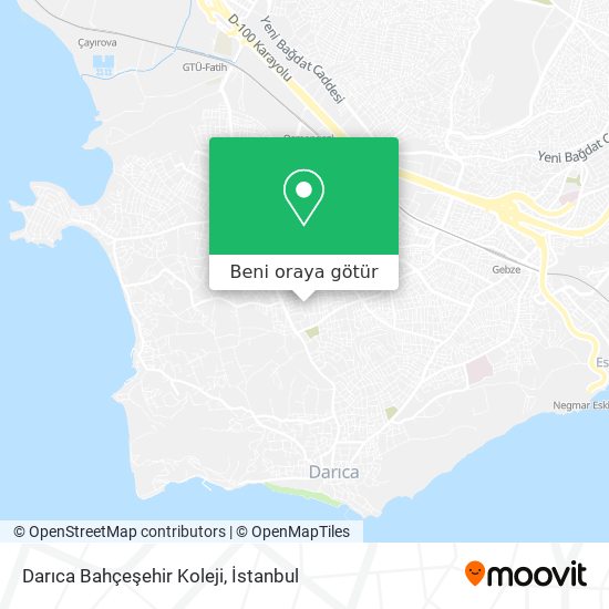 Darıca Bahçeşehir Koleji harita