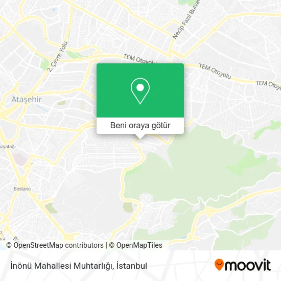 İnönü Mahallesi Muhtarlığı harita