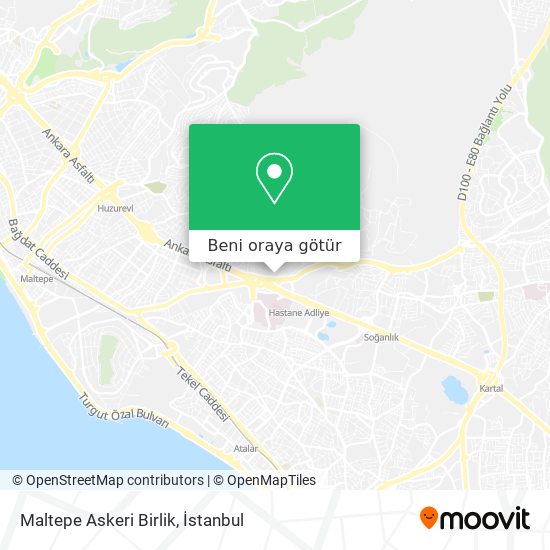 Maltepe Askeri Birlik harita