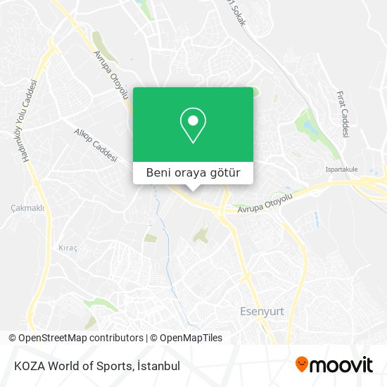 KOZA World of Sports harita