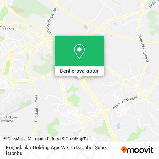 Koçaslanlar Holding Ağır Vasıta İstanbul Şube harita