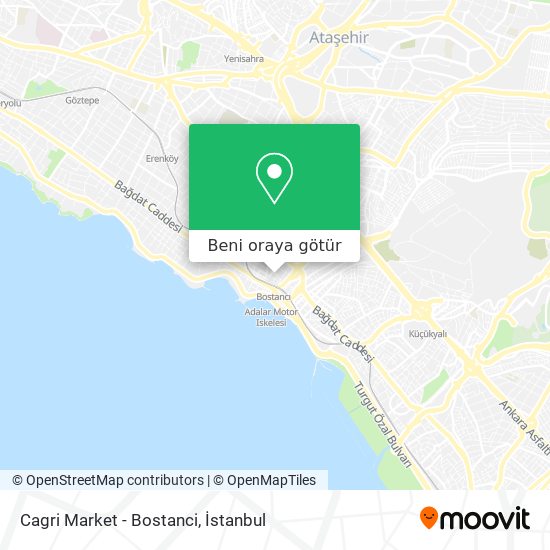 Cagri Market - Bostanci harita