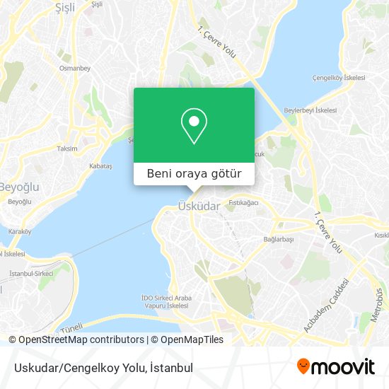 Uskudar/Cengelkoy Yolu harita