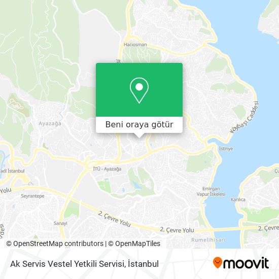 Ak Servis Vestel Yetkili Servisi harita