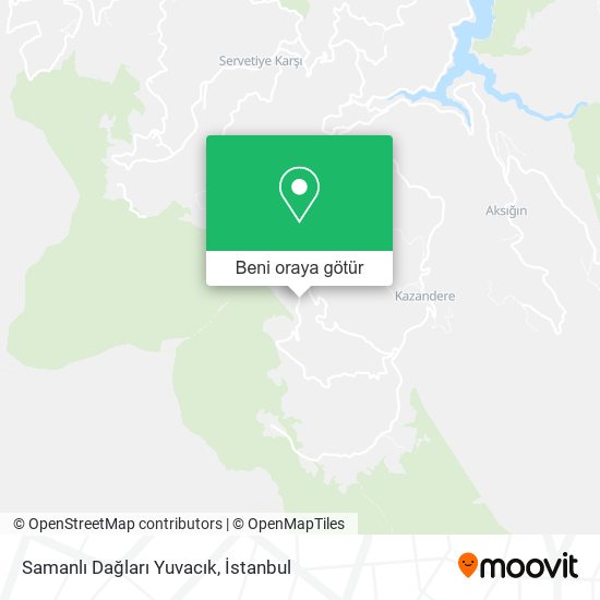 Samanlı Dağları Yuvacık harita