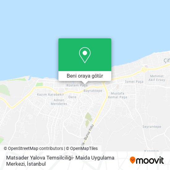 Matsader Yalova Temsilciliği- Maida Uygulama Merkezi harita
