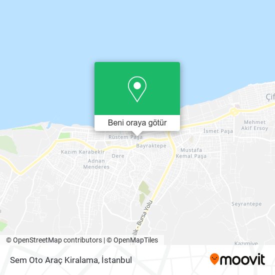 Sem Oto Araç Kiralama harita