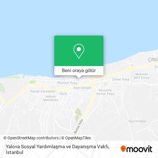 Yalova Sosyal Yardımlaşma ve Dayanışma Vakfı harita