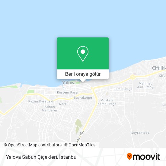 Yalova Sabun Çiçekleri harita