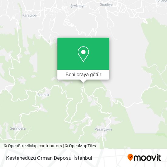 Kestanedüzü Orman Deposu harita