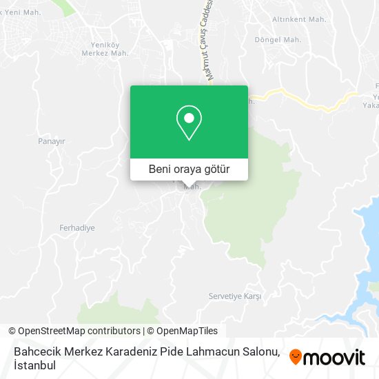 Bahcecik Merkez Karadeniz Pide Lahmacun Salonu harita