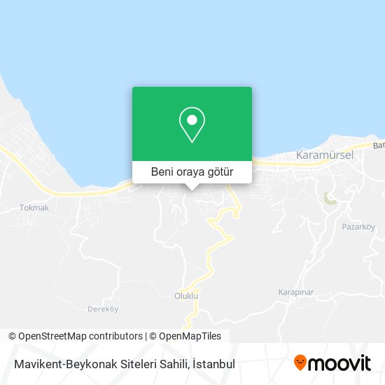 Mavikent-Beykonak Siteleri Sahili harita