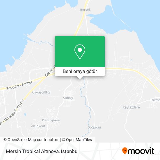 Mersin Tropikal Altınova harita