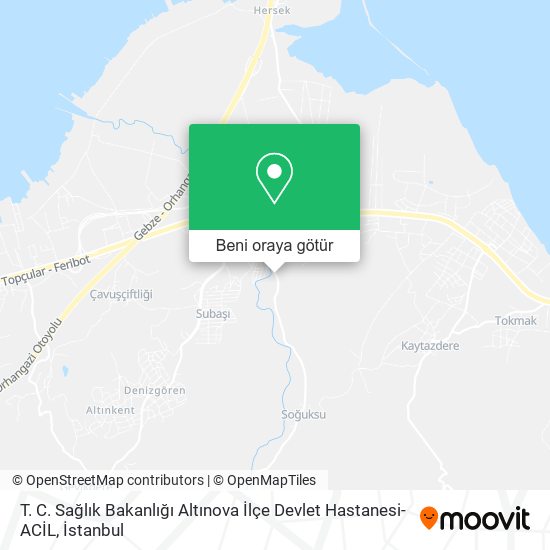 T. C. Sağlık Bakanlığı Altınova İlçe Devlet Hastanesi-ACİL harita