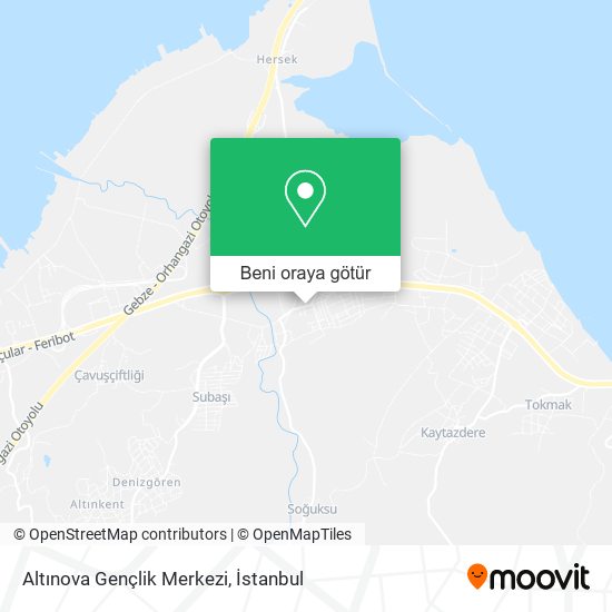 Altınova Gençlik Merkezi harita