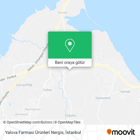 Yalova Farmasi Ürünleri Nergis harita