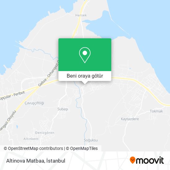 Altinova Matbaa harita