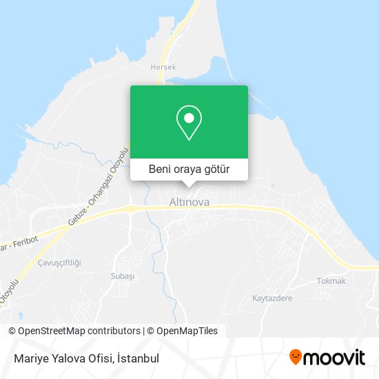 Mariye Yalova Ofisi harita