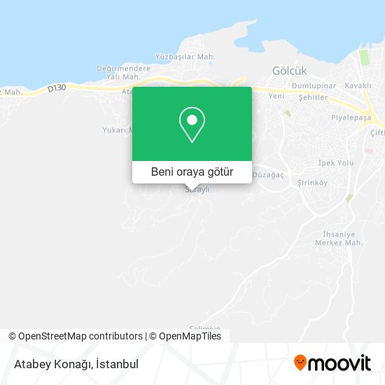 Atabey Konağı harita