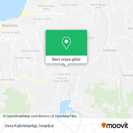 Usta Kabristanligi harita