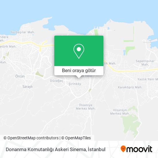 Donanma Komutanlığı Askeri Sinema harita