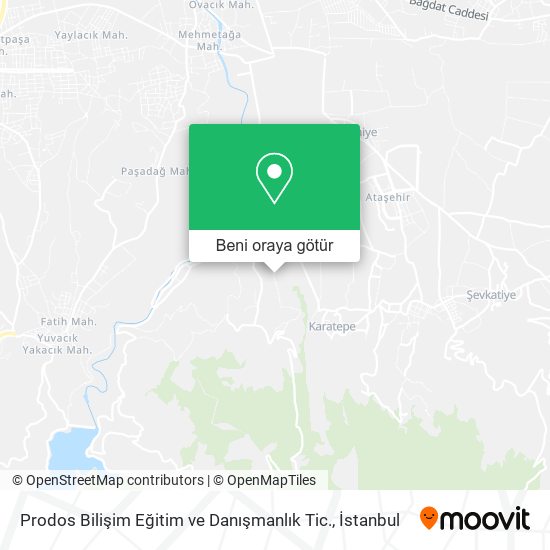 Prodos Bilişim Eğitim ve Danışmanlık Tic. harita