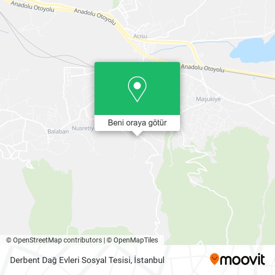 Derbent Dağ Evleri Sosyal Tesisi harita