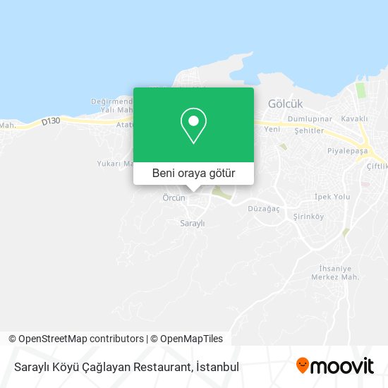 Saraylı Köyü Çağlayan Restaurant harita
