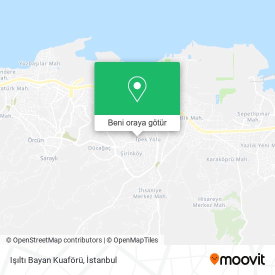 Işıltı Bayan Kuaförü harita