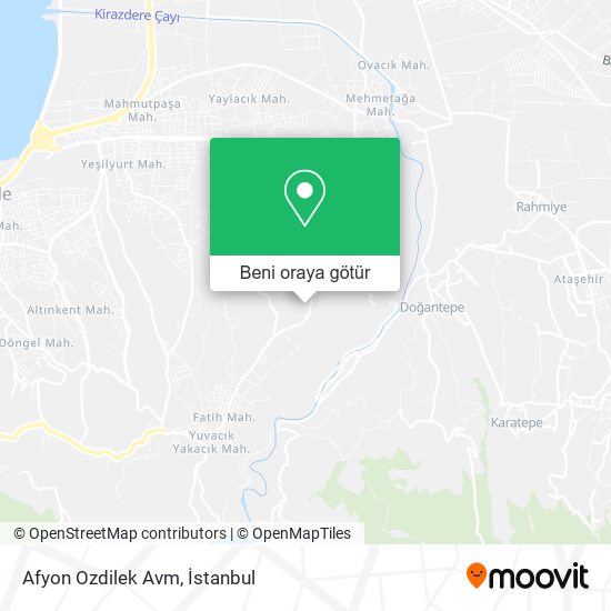 Afyon Ozdilek Avm harita