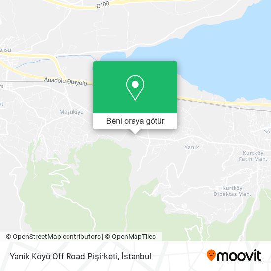 Yanik Köyü Off Road Pişirketi harita