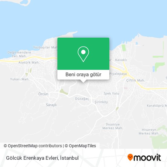 Gölcük Erenkaya Evleri harita
