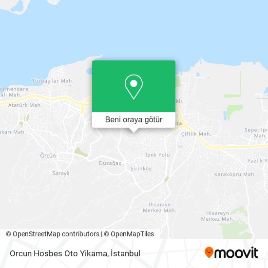 Orcun Hosbes Oto Yikama harita