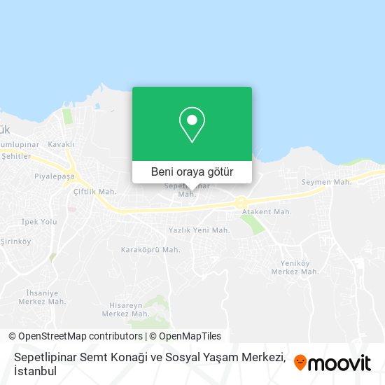 Sepetlipinar Semt Konaği ve Sosyal Yaşam Merkezi harita
