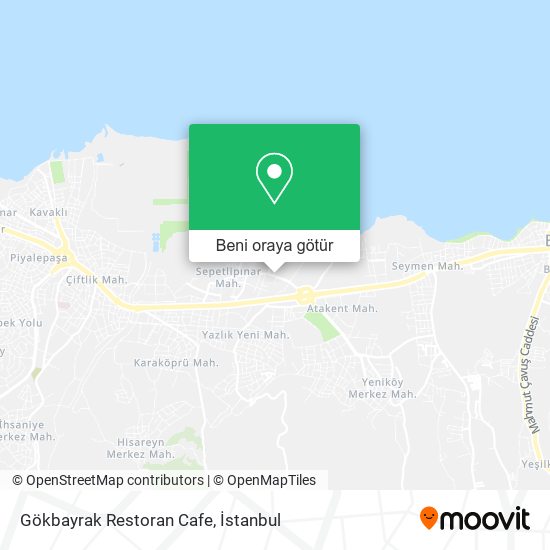 Gökbayrak Restoran Cafe harita
